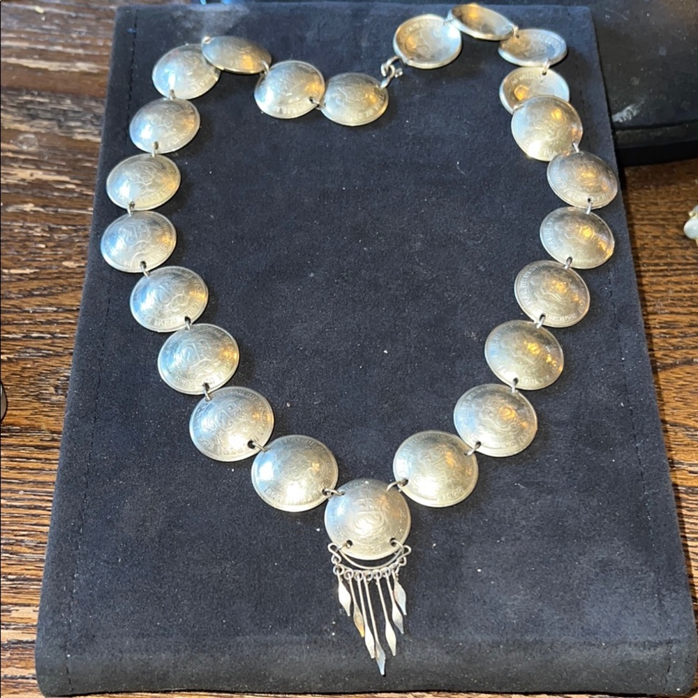 Vintage Peruvian Coin Necklace